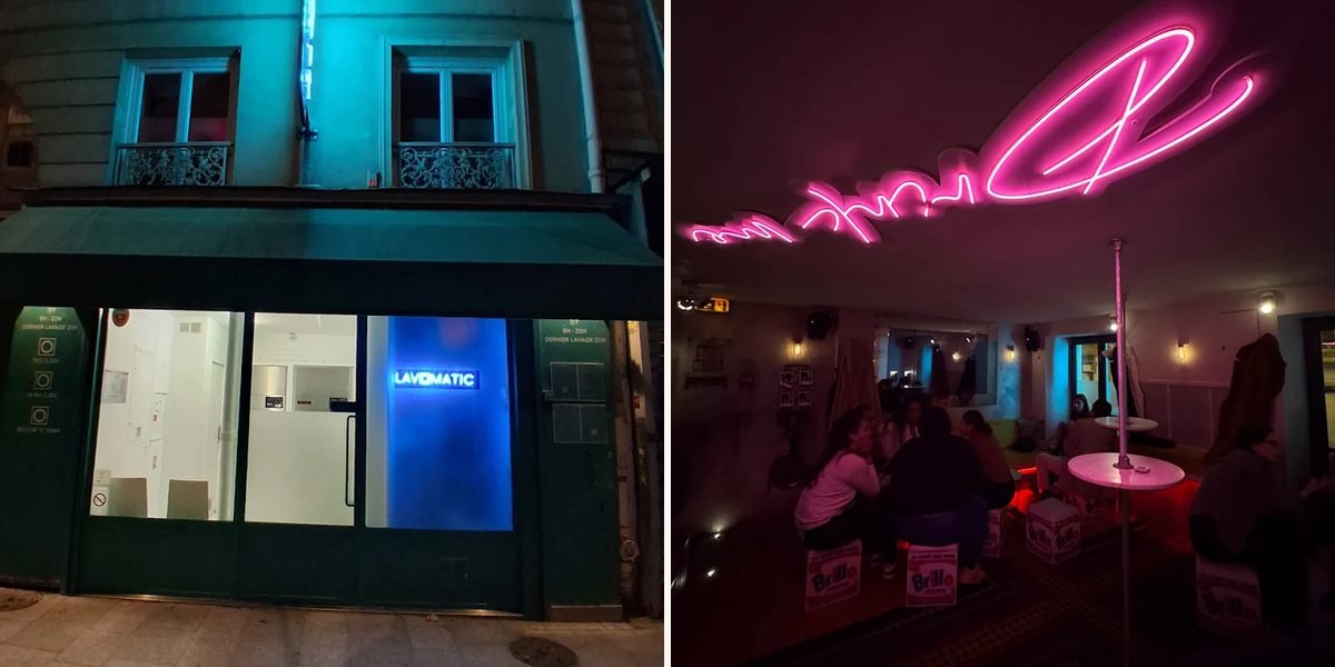 Lavomatic, bar caché au-dessus d'une laverie automatique