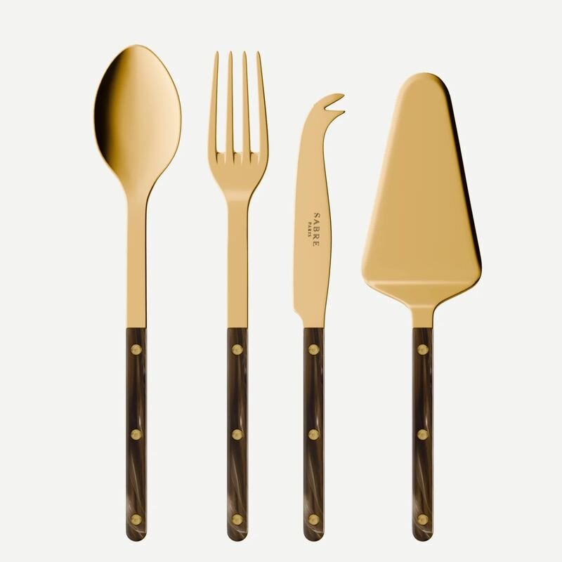 Sabre Paris gold resin cutlery set