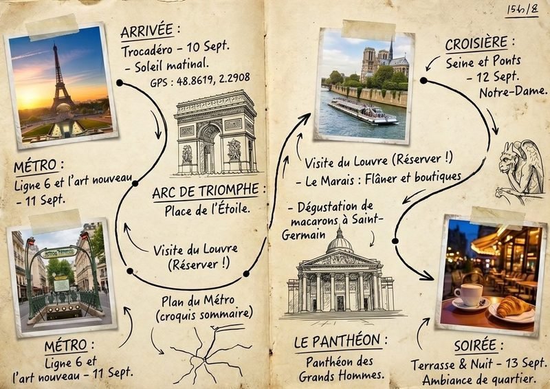 Carnet de voyage — Paris With Morgan